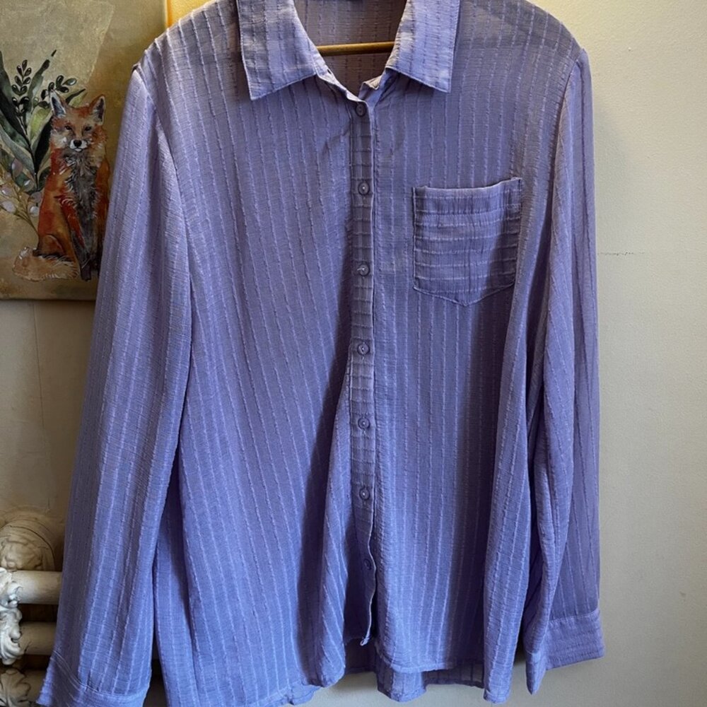 Purple Button up
